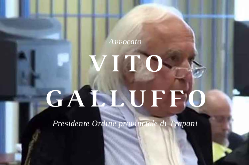Avvocato Vito Galluffo Presidente Ordine provinciale di Trapani